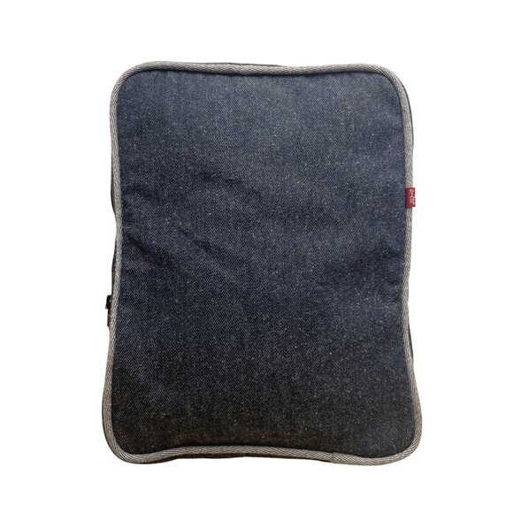 Levis Women’s Blue Denim With Suzan Briganti Inner Print Lining Backpack Sz M - Picture 1 of 13